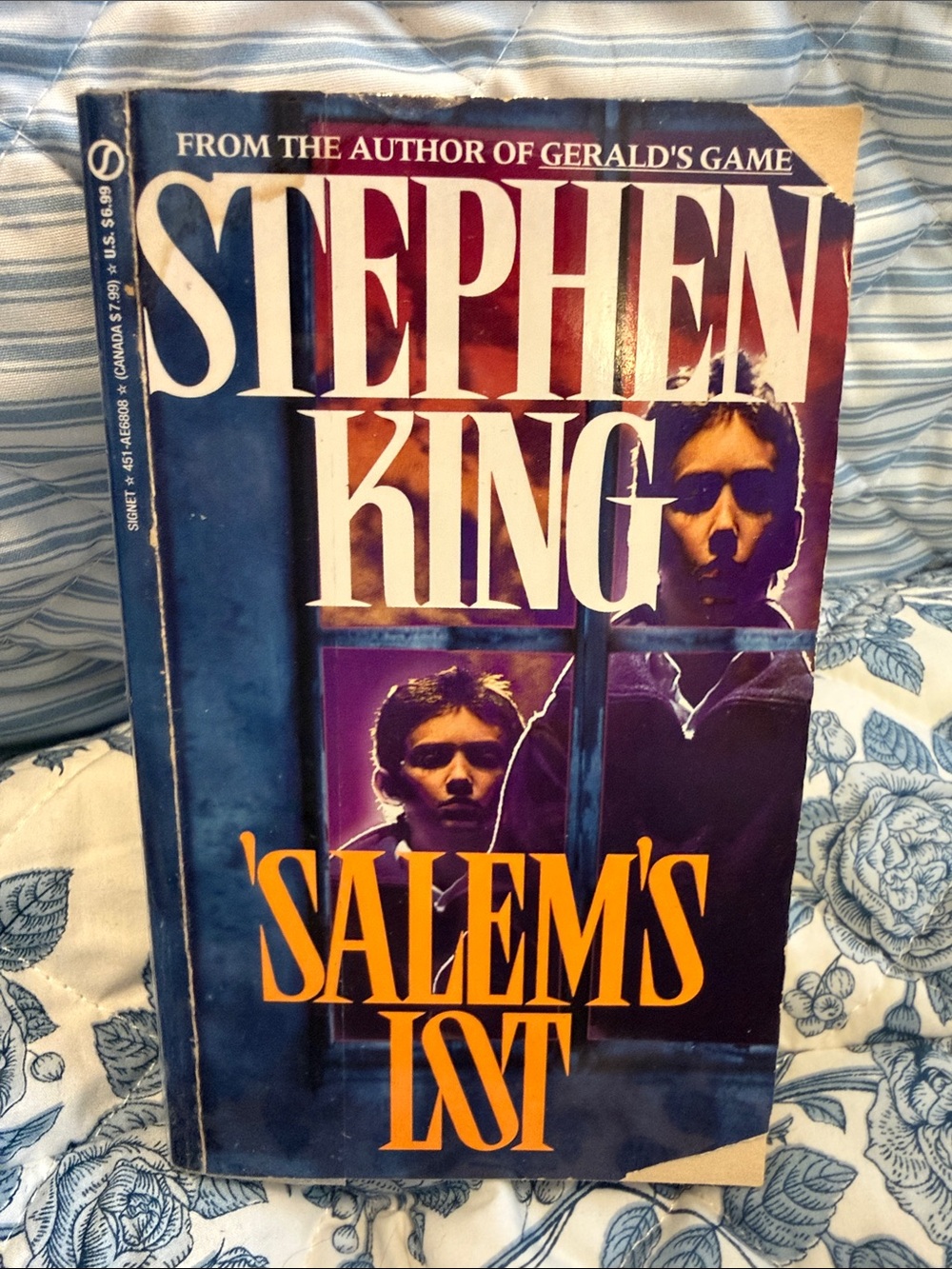Stephen King 'Salem's Lot Paperback - Purple & Orange Cover